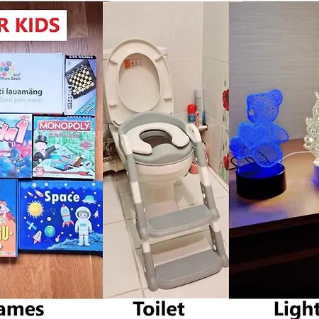 דירה Airport - Bath - Kids Friendly טאלין
